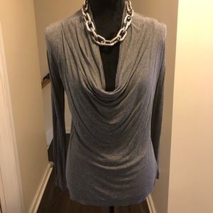 Misses cowl neck shirt